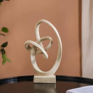Tượng decor nghệ thuật trừu tượng xoắn kết nối