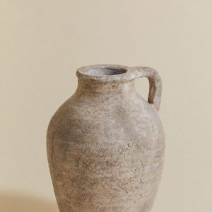 Bình Gốm Cổ Điển Tay Cầm – Rustic Vase