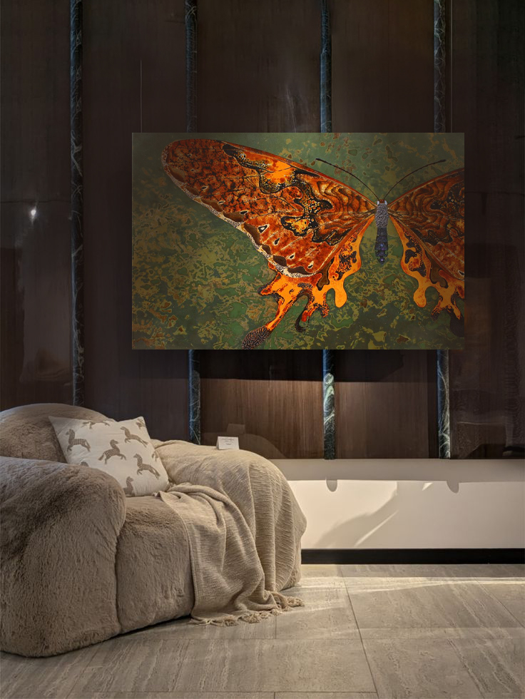 Tranh Sơn Mài Cánh Bướm