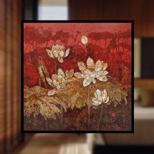 Tranh Sơn Mài Hoa Sen