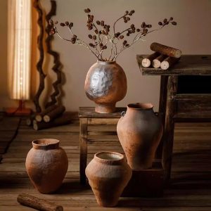 BÌNH GỐM MỘC KS03