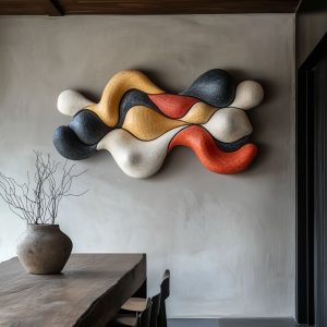 PHÙ ĐIÊU TREO TƯỜNG DÒNG CHẢY HOÀ SẮC